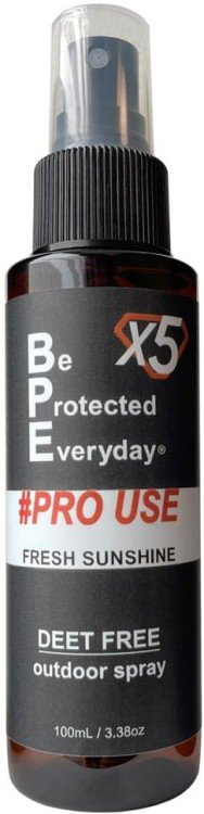 BUG PROTECTOR Fabric Spray Be Protected Everyday X5 Fresh Sunshine Pro Use 100ml