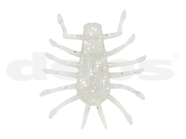 DEPS Wiggle Bug 1.2'' 2.0g (SinKing) #130 White/Silver Flake (6pcs)