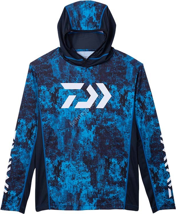 DAIWA DE-3723 Hoodie Game Shirt (Bottom Ocean) 3XL