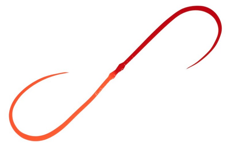 JACKALL BinBin Dama Custom Necktie Fine Finesse #F-0366 H&H Bright Orange/Clear Red JACKALL BinBin Dama Custom Necktie Fine Finesse #F-0366 H&H Bright Orange/Clear Red