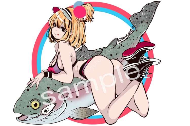 J-LIKE PRODUCT Fish Art Sticker #Rainbow