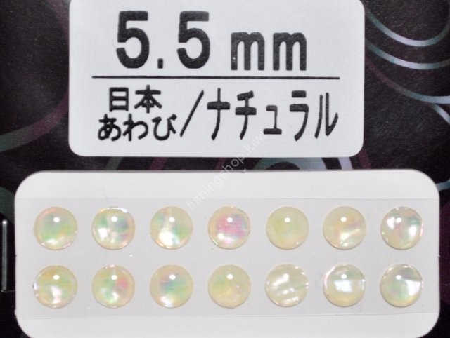 AWABI HONPO Abalone Eyeball 5.5mm Natural