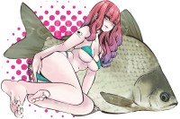 J-LIKE PRODUCT Fish Art Sticker #Herabuna