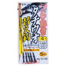 GAMAKATSU Tsunaki Tachiuo Replacement Bari [Red] #4 (4pcs)