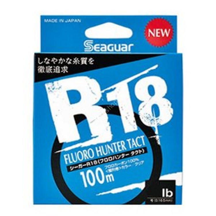 KUREHA Seaguar R18 Fluoro Hunter Tact [Clear] 100m #5 (20lb)