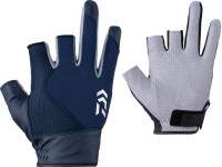 DAIWA DG-3023 Cool Gloves (3fingers cut) Navy M