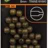 FOX EDGES Tapered Bore Beads 6mm #Trans Khaki (30pcs)