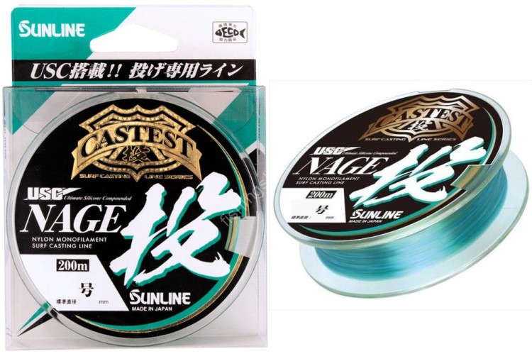 SUNLINE Castest Nage [Light Green/Pink/Yellow/Blue] 200m #3 (12lb)