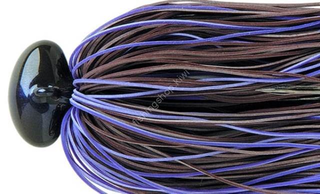 DEPS Hype Football Jig 1/2oz Fine Rubber Skirt #08 Brown/Purple