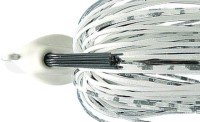 DEPS Flat Back Jig 3/4oz Silicone Skirt #23 Scale White