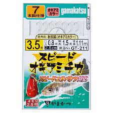 Gamakatsu GT221 SPEED Krill Chika AKITA KITSUNE A 7 pcs 3.5-0.8