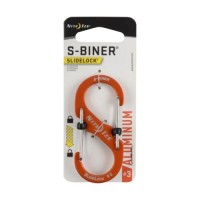 NITE IZE NI04182 S-Biner Slide Lock Aluminum #3 Orange