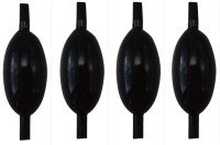 FUJIWARA Pipe Sinker [Black] #2 (4pcs)