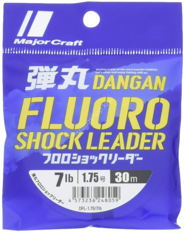 MAJOR CRAFT Dangan Fluoro Shock Leader [Natural] 30m #1.75 (7lb)