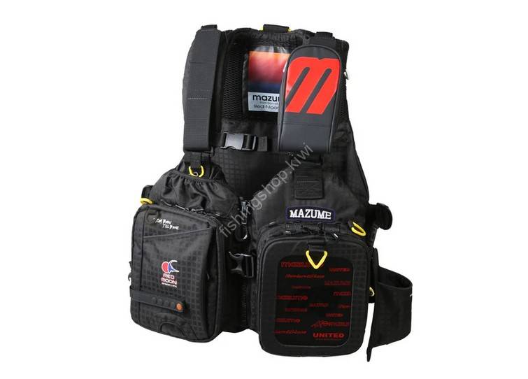 mazume Red Moon 9TH ライフジャケット MAZUME Red Moon Life Jacket IX #Black Wear buy at Fishingshop.kiwi
