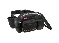 MAZUME Red Moon Waist Bag V #Black Denim