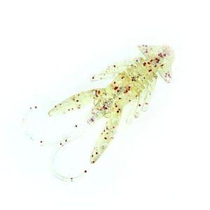 BERKLEY PowerBait SW Inch Hawg 1.5inch #CRHF Clear Red Hologram Fleck