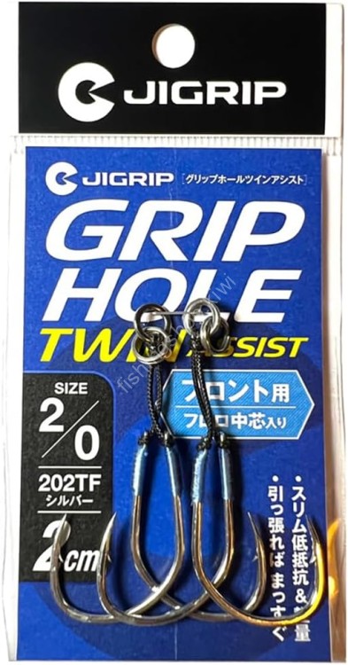 OTHER BRANDS Jigrip Grip Hole Twin Assist Front 3cm #1/0 (2pcs) OTHER BRANDS Jigrip Grip Hole Twin Assist Front 3cm #1/0 (2pcs)