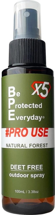 BUG PROTECTOR Fabric Spray Be Protected Everyday X5 Natural Forest Pro Use 100ml