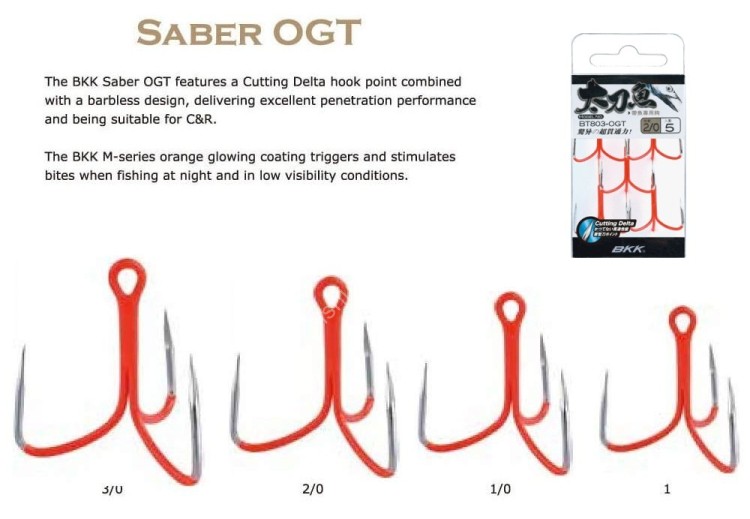BKK BT803-OGT [Orange Glow] #1/0 (5pcs)