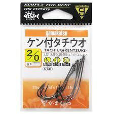 GAMAKATSU Tachiuo Kentsuki [NS Black] #2/0 (8pcs)