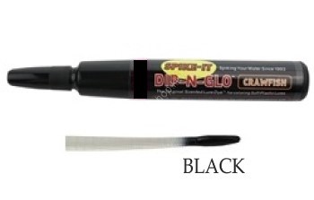 SPIKE-IT Dip-N-Glo™ Crawfish Scented Dye Markers (2pcs) #Black