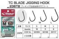 SHOUT! TC Blade Jugging Hook 236TB [TC Black] L (8pcs)