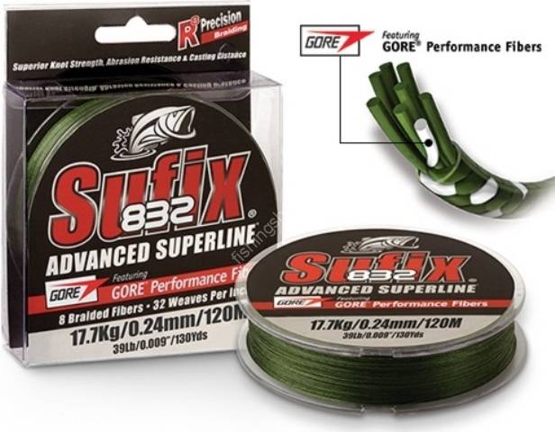 RAPALA Sufix 832 Advanced Super Line For Bass [Low Biz Green] 100yd #1.5 ( 10lb) Fishing lines buy at