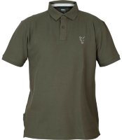 FOX Green Silver Polo Shirt Size M