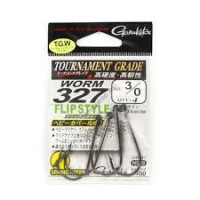 GAMAKATSU Worm 327 Flip Style #3/0 (4pcs)