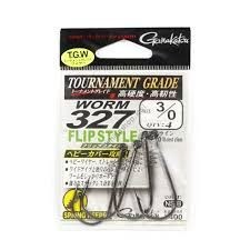 GAMAKATSU Worm 327 Flip Style #3/0 (4pcs)