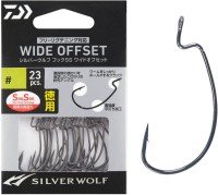 DAIWA Silver Wolf Hook SS Wide Offset #3 (23pcs) Value Pack