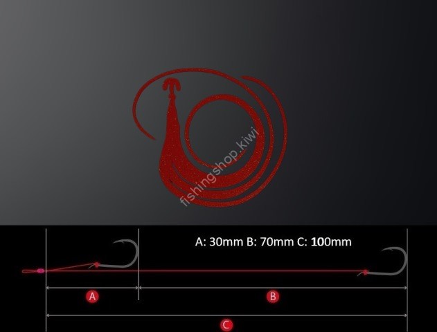 MATSUOKA SPECIAL Triple Mega Phoenix 185mm with Hook #Red
