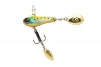 JACKALL GooD MeaL Spin Blade+ 7.0g #Prism Powder / Gold Aji