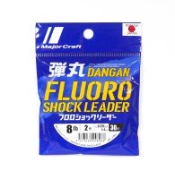 MAJOR CRAFT Dangan Fluoro Shock Leader [Natural] 30m #2 (8lb)