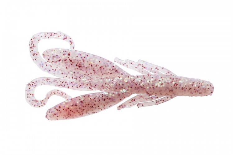 BERKLEY Gulp! Saltwater Hawg 3inch #CRHF Clear Red Hologram Fleck