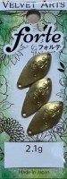 VELVET ARTS Lure Blank Forte 2.1g #Brass Blank 3pcs set