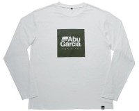 ABU GARCIA Bug Off Box Logo Long Sleeve T White/M