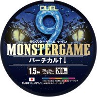 DUEL Monstergame® 9 Vertical ⇅ [10m x 5 colors] 200m #1.5 (30lb)