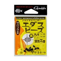 GAMAKATSU Ika Metal Leader Edas Beads [Black] M (10pcs)