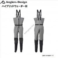 Anglers Design ADW-12 Hybrid Chest Waders III Gray 3L