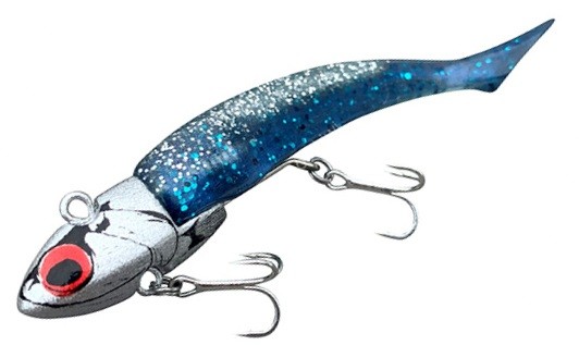 COREMAN VJ-12 Vibration JigHead 12g #002 Silver Head / Maiwashi (Deep Blue / Silver)