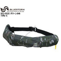 Bluestorm Automatic Inflatable life jacket (waist belt type) BSJ-5520RS green duck (2017)