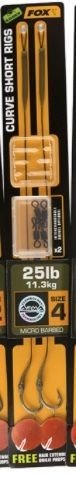 FOX EDGES Curve Short Rigs Size 4 [Weedy Green] 25lb (2pcs)