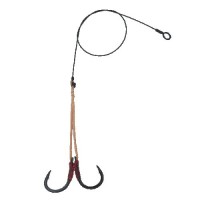 TSURI MUSHA Kevlar Wire 2-strand hook #14