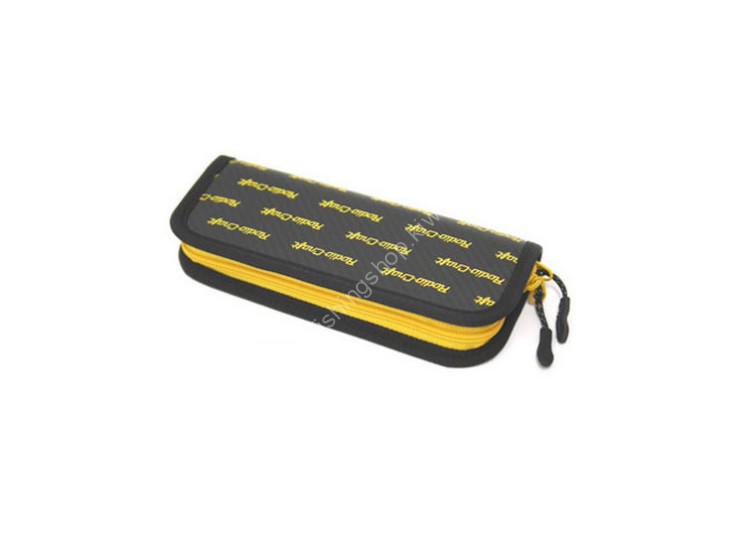 RODIO CRAFT Carbon Wallet Medium #01 Black/Rodio-Craft Yellow Logo