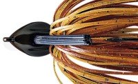 DEPS Flat Back Jig 3/4oz Silicone Skirt #25 Orange Edge