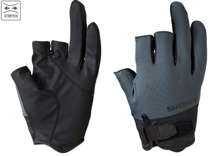 SHIMANO GL-008V Basic Gloves 3 (Charcoal) 2XL