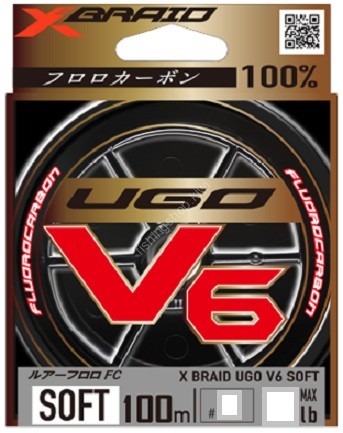 YGK X-Braid Ugo V6 Soft [Natural] 100m #1 (4lb)