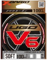 YGK XBraid Ugo V6 Soft [Natural] 100m #1 (4lb)